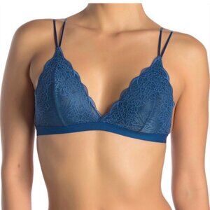 Madewell Size Small Sapphire Blue Lace Bralette